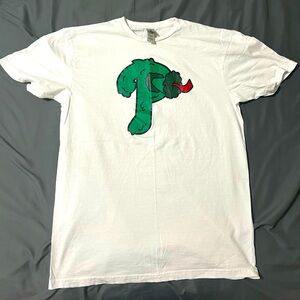 PHILLY PHANATIC Phillies Baseball Soft Ringspun Pre-shrunk Cotton T-Shirt